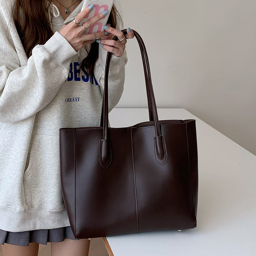 Bucket Shoulder Bag with Tasselled