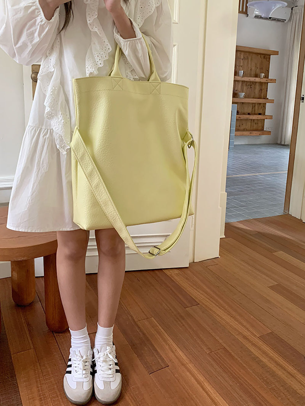 Oversized Structured Handheld Bag