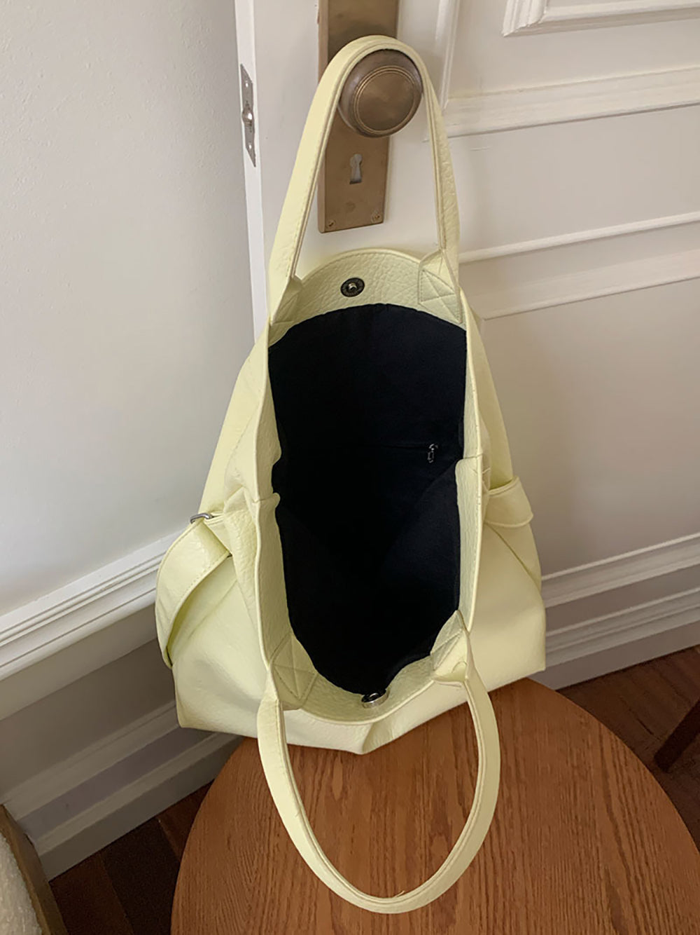 Oversized Structured Handheld Bag