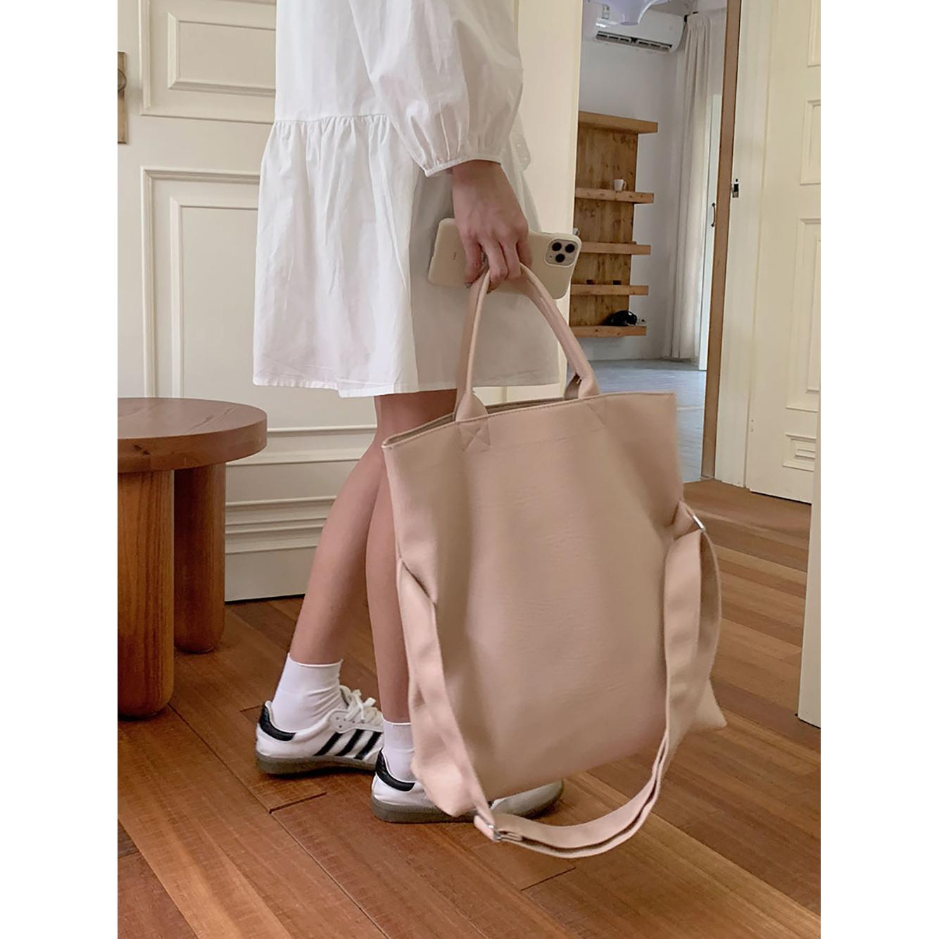 Oversized Structured Handheld Bag