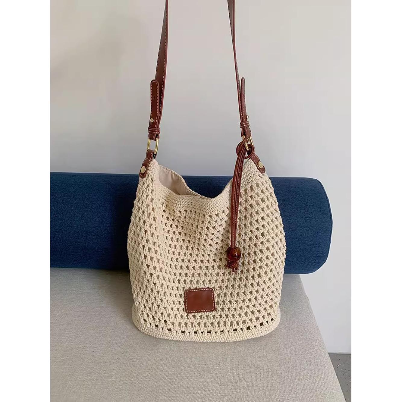 Bucket Satchel with Applique