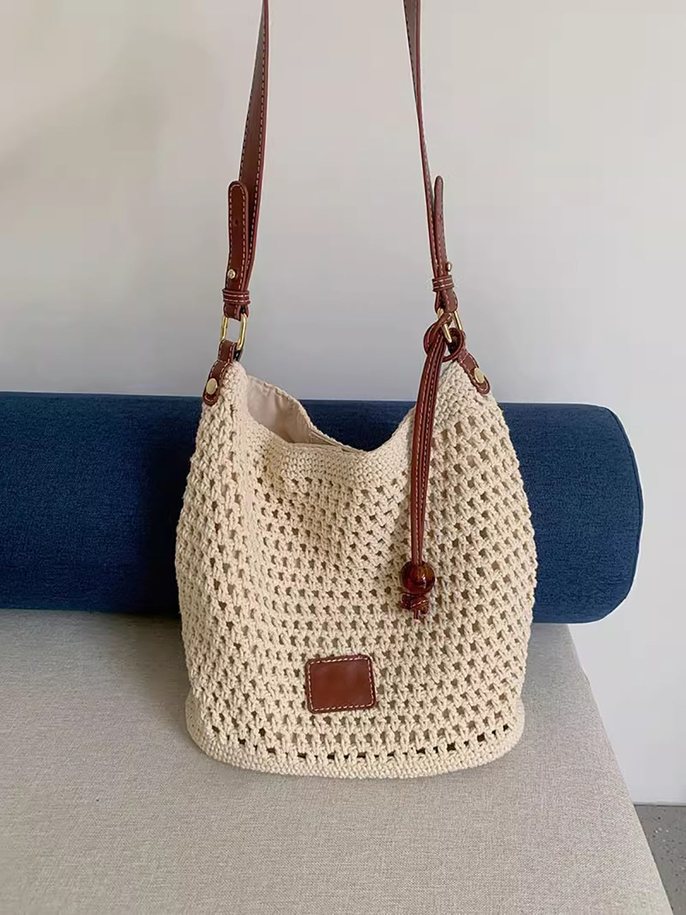 Bucket Satchel with Applique