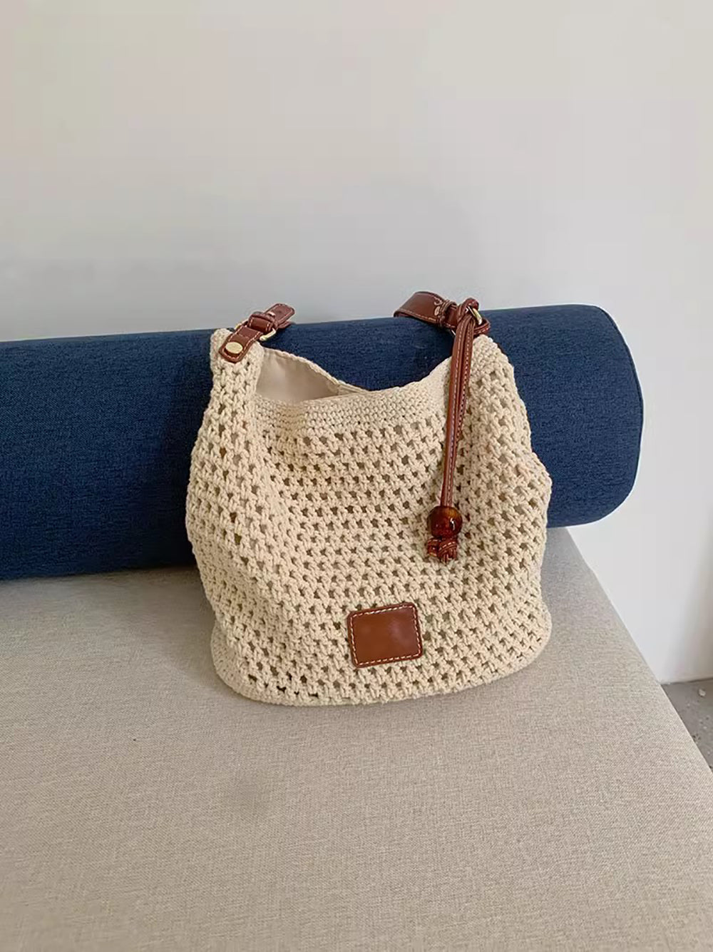 Bucket Satchel with Applique