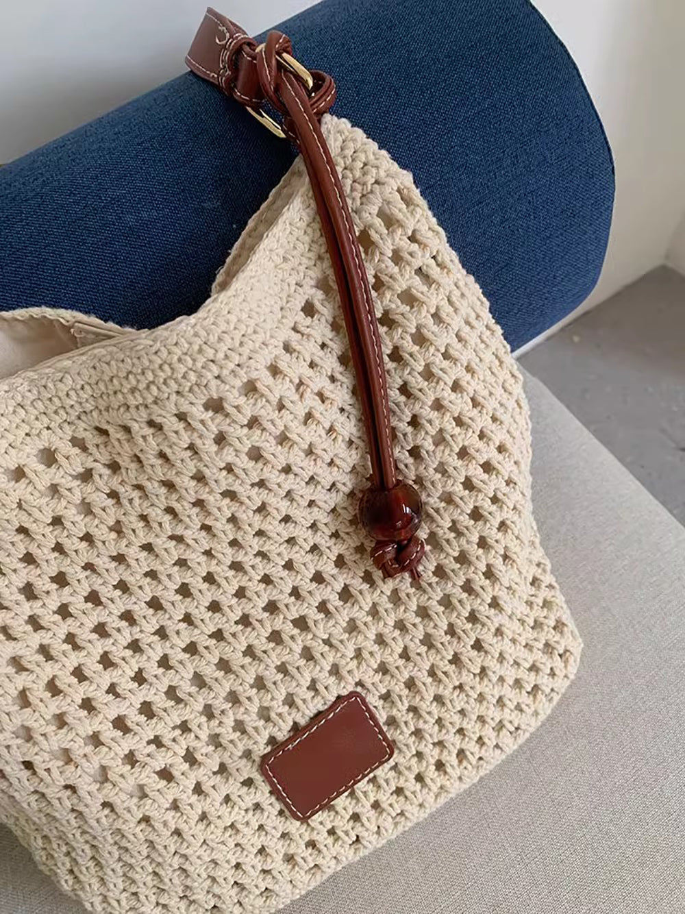 Bucket Satchel with Applique