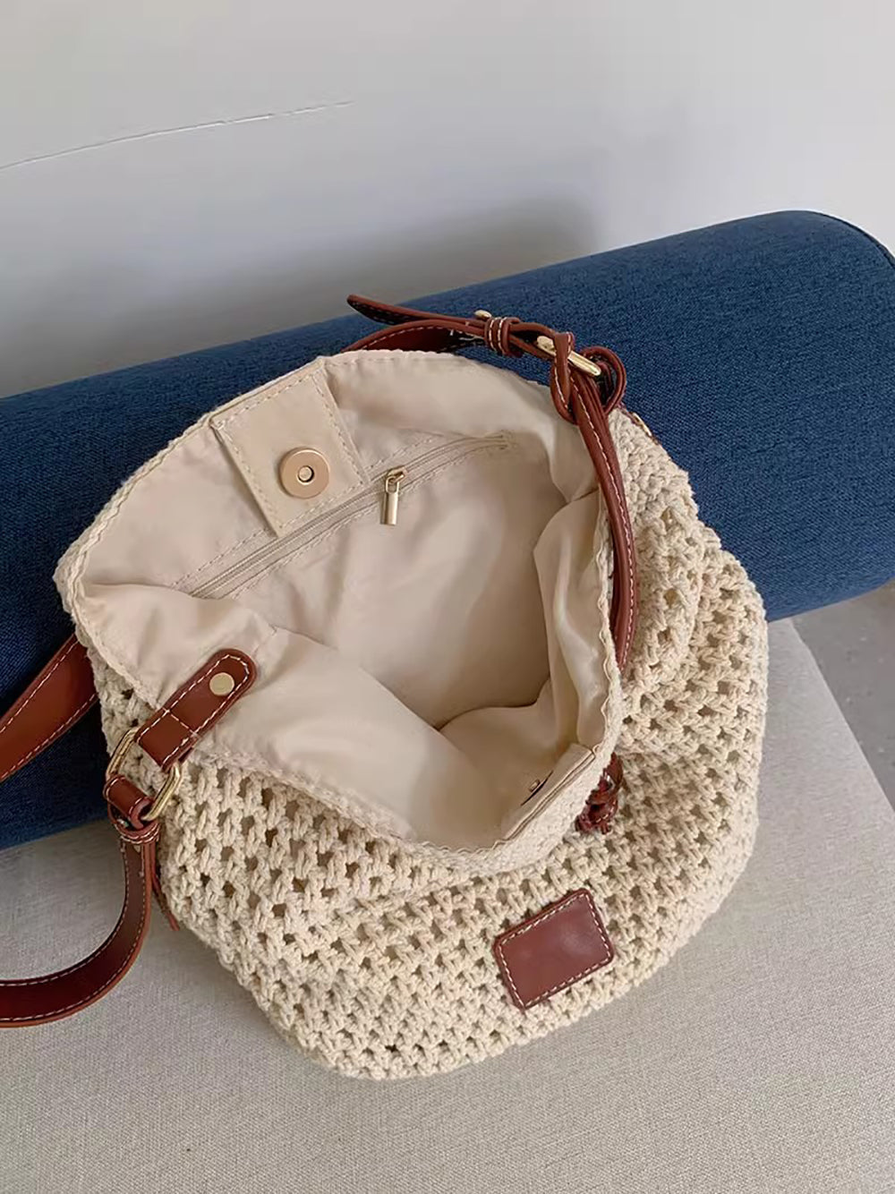 Bucket Satchel with Applique