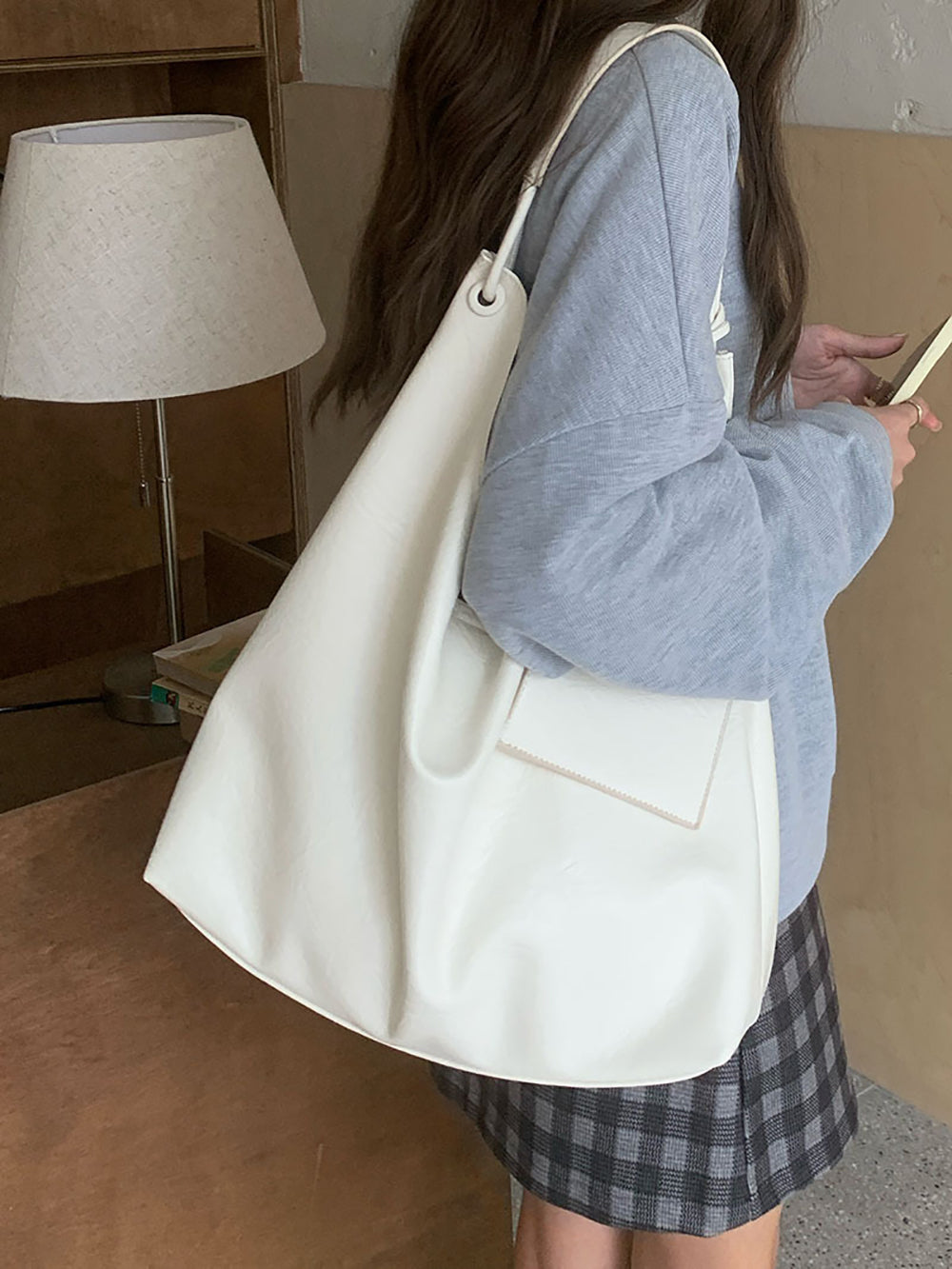 PU Shopper Handheld Bag