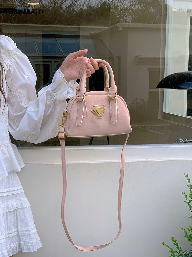 Pink Solid Two Handles Tote Bag