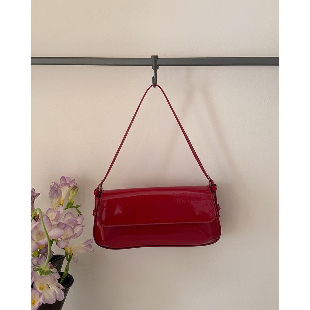 Red Solid One Handle Sling Bag