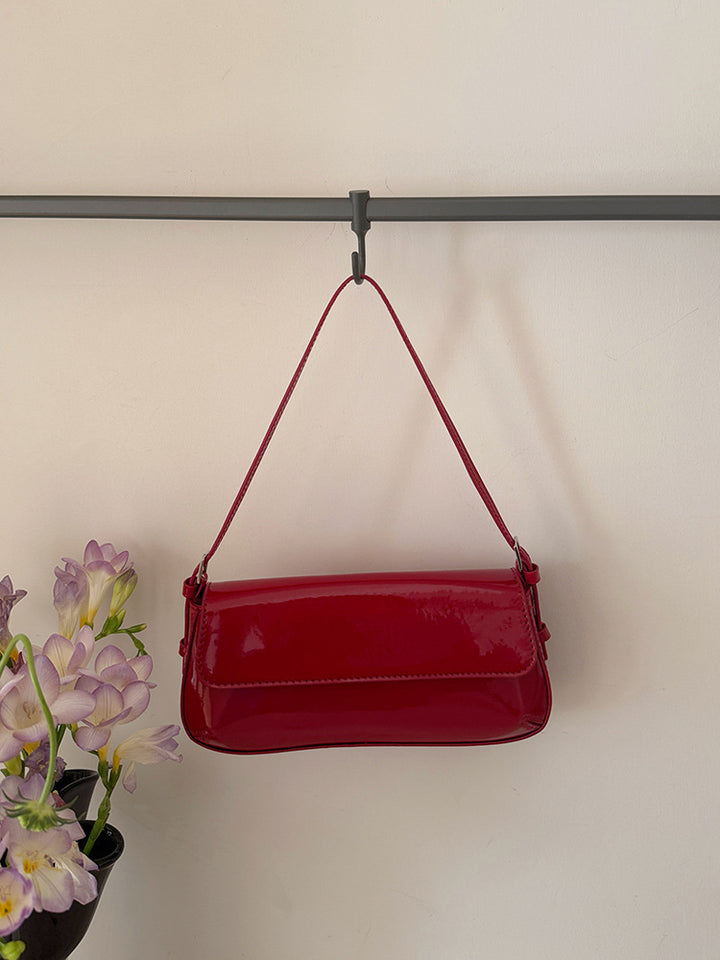 Red Solid One Handle Sling Bag
