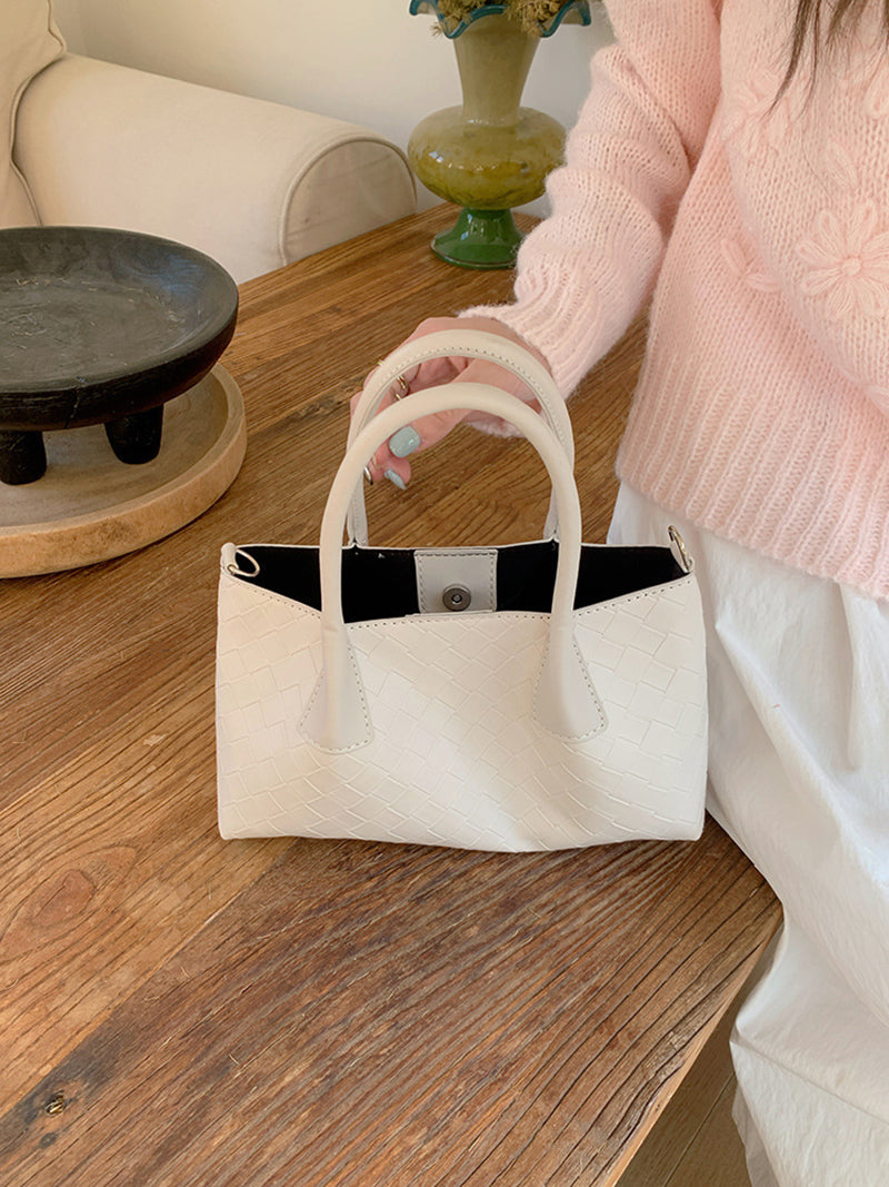 Textured PU Structured Handheld Bag