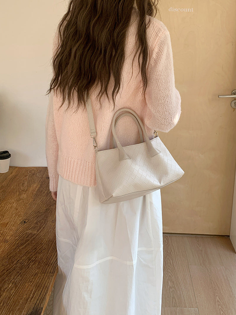 Textured PU Structured Handheld Bag
