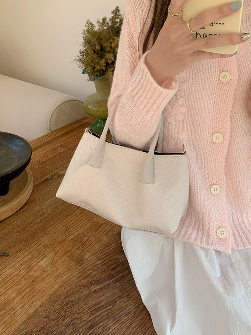 Textured PU Structured Handheld Bag