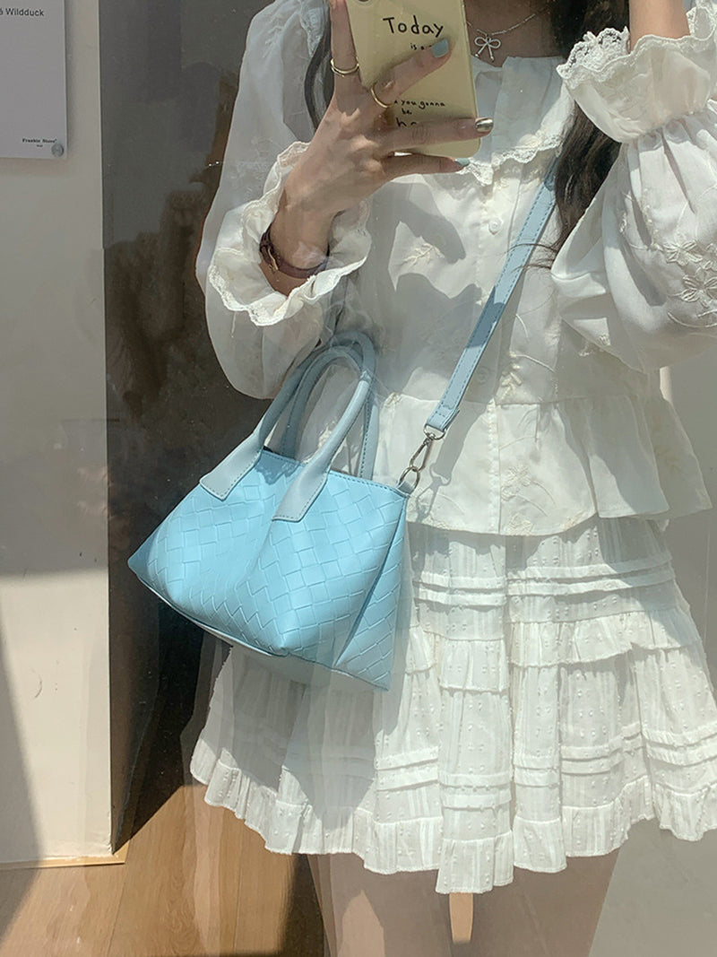 Textured PU Structured Handheld Bag