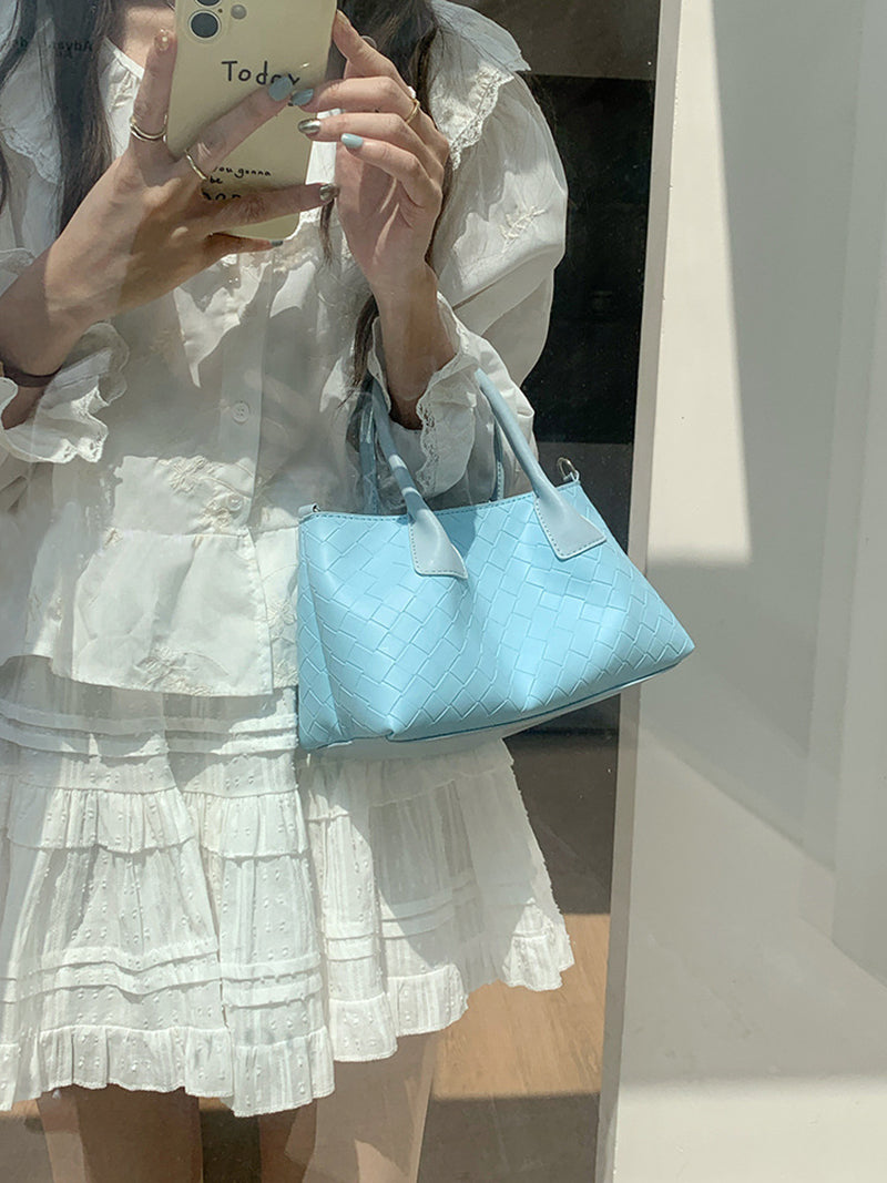 Textured PU Structured Handheld Bag