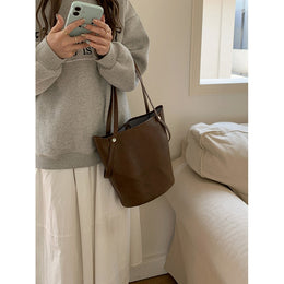 PU Bucket Shoulder Bag