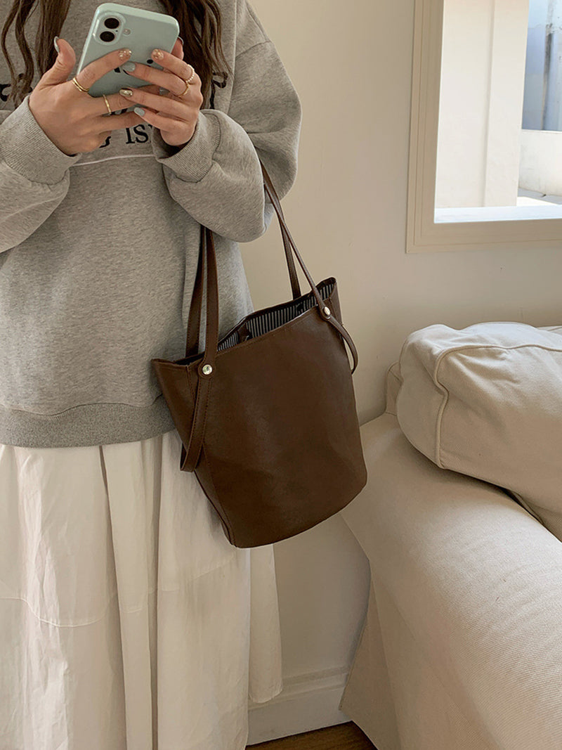 PU Bucket Shoulder Bag