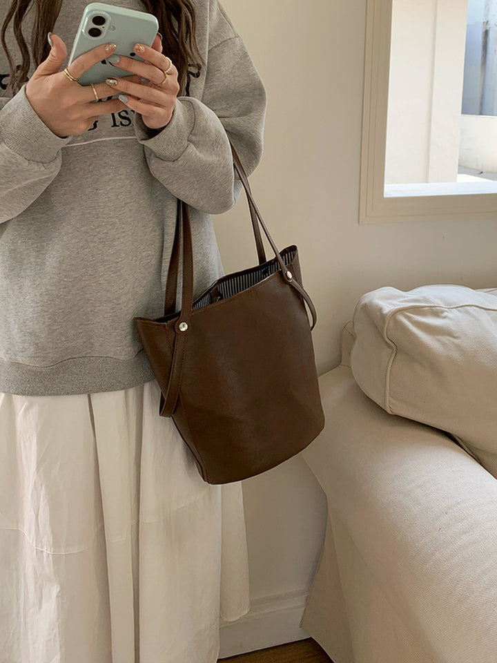 PU Bucket Shoulder Bag