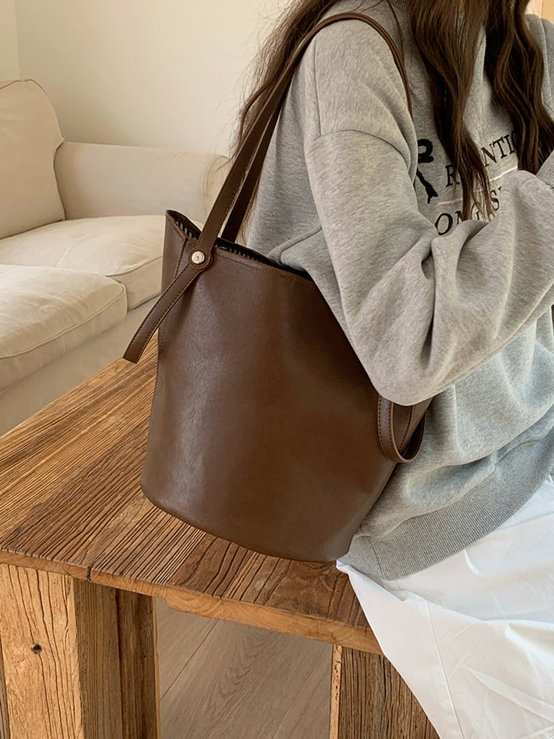 PU Bucket Shoulder Bag