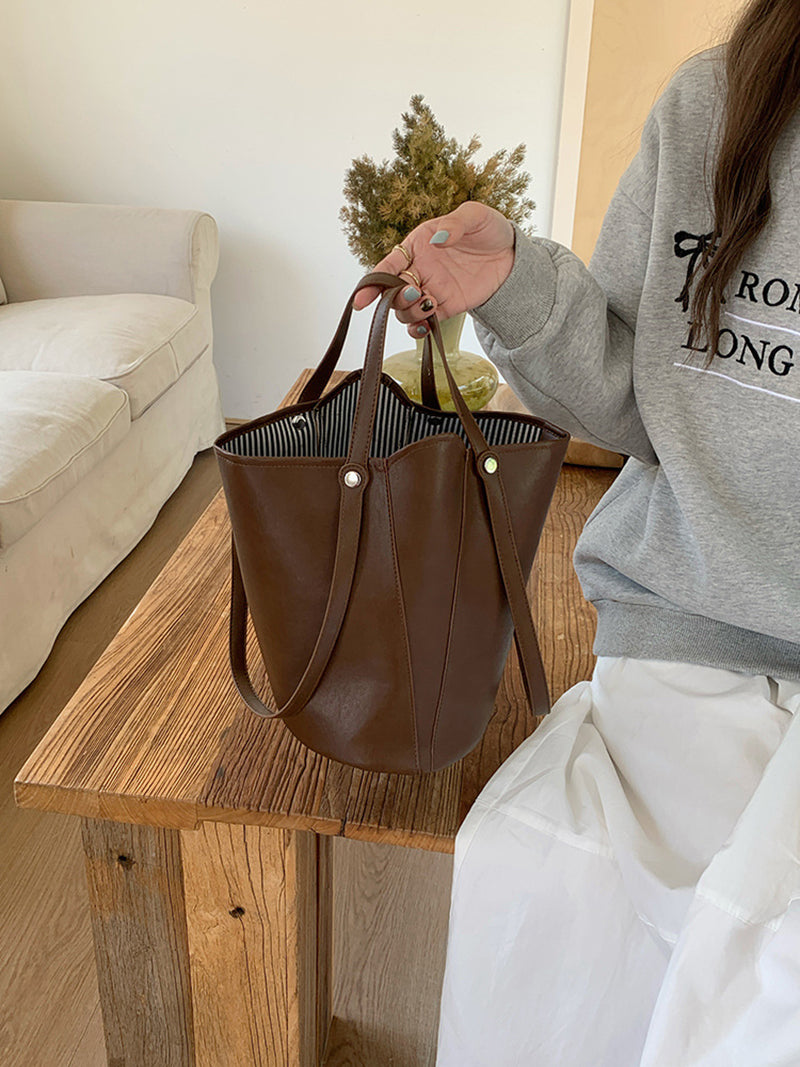 PU Bucket Shoulder Bag