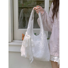 Floral Self Design Bucket Shoulder Bag