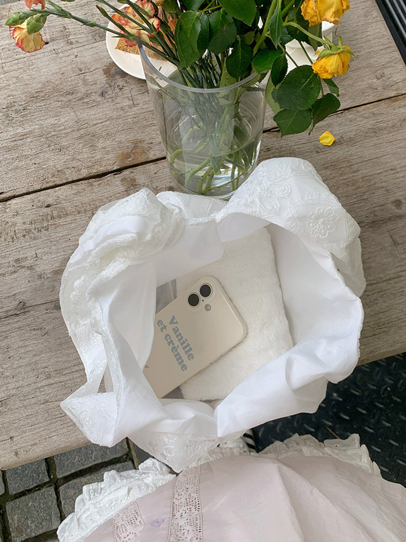 Floral Self Design Bucket Shoulder Bag