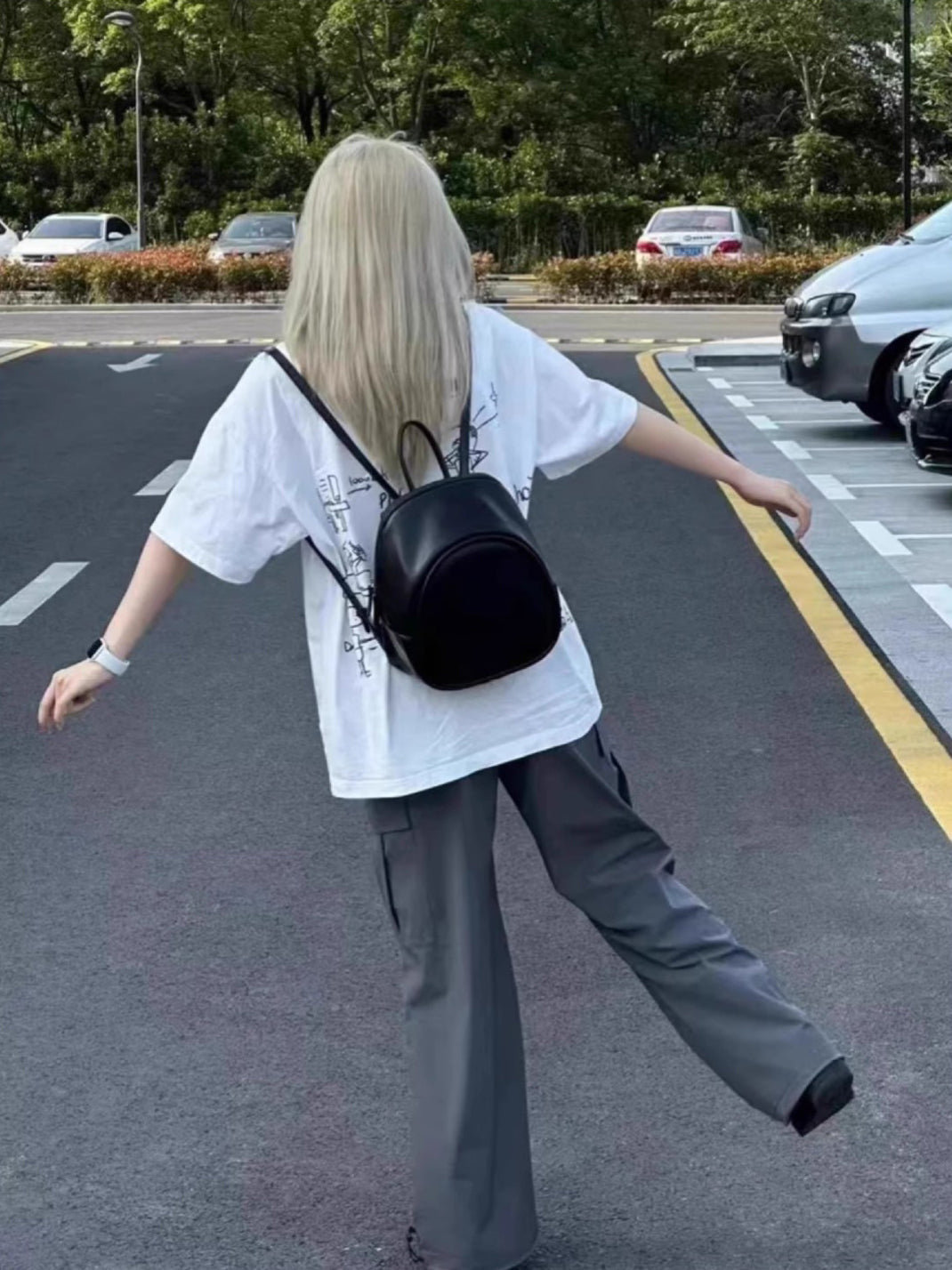 PU Swagger Shoulder Bag