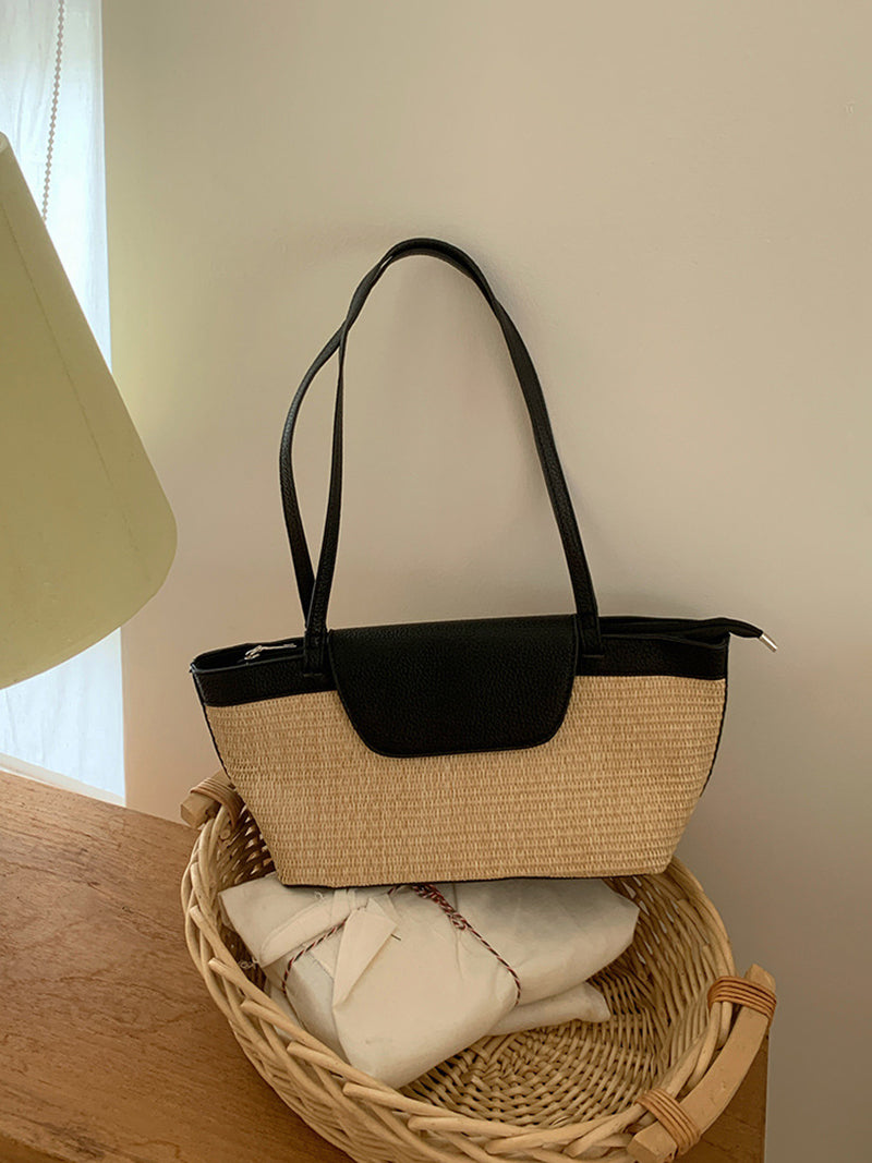 Textured Bucket Shoulder Bag