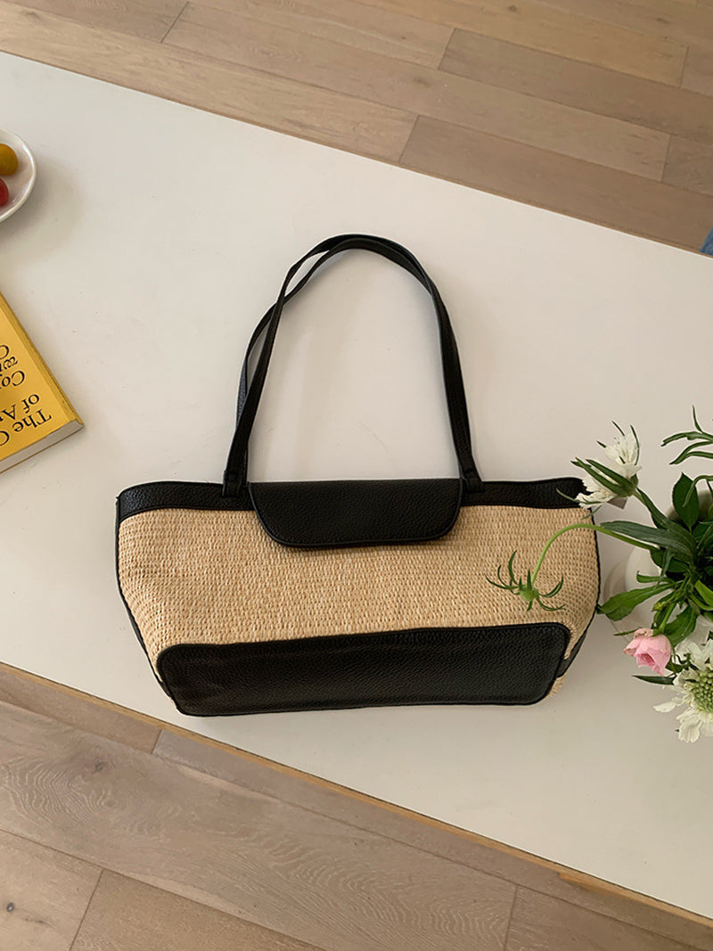 Textured Bucket Shoulder Bag