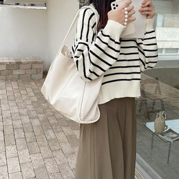 PU Shopper Shoulder Bag