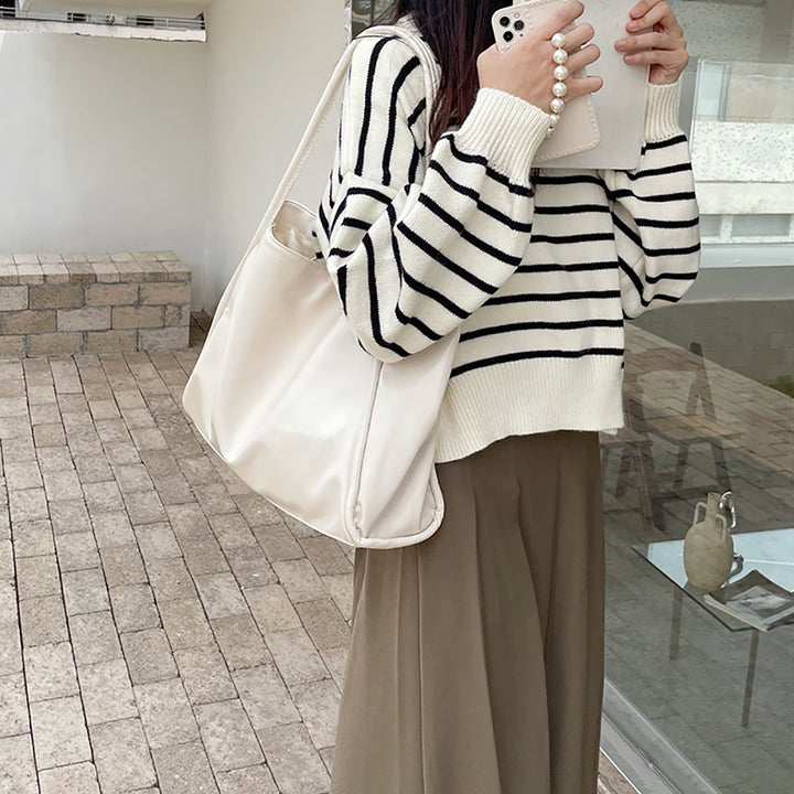 PU Shopper Shoulder Bag