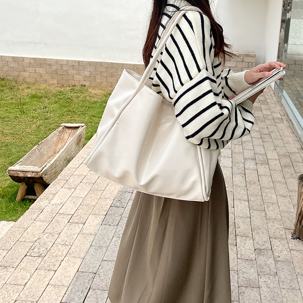 PU Shopper Shoulder Bag