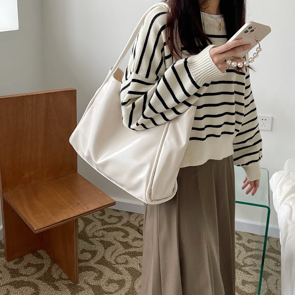 PU Shopper Shoulder Bag
