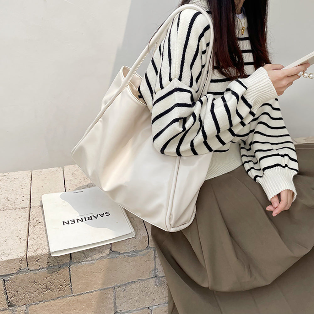 PU Shopper Shoulder Bag