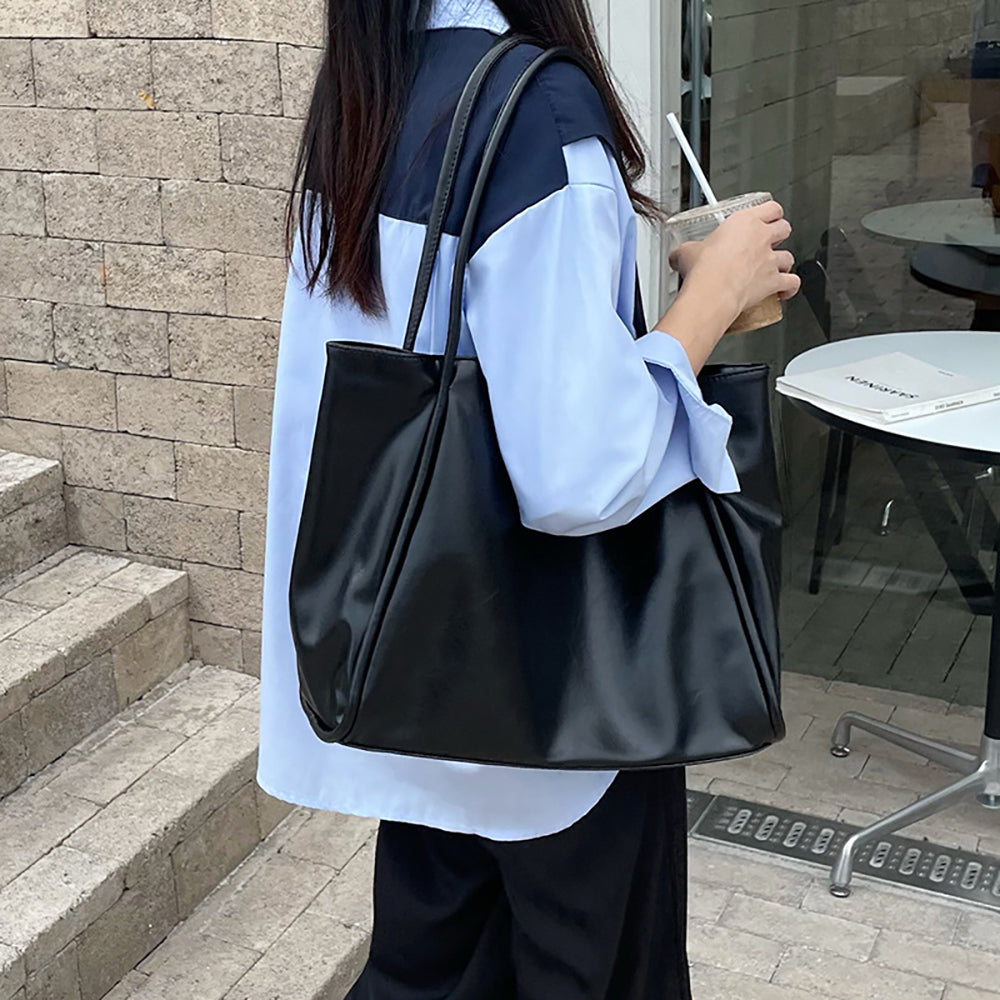 PU Shopper Shoulder Bag