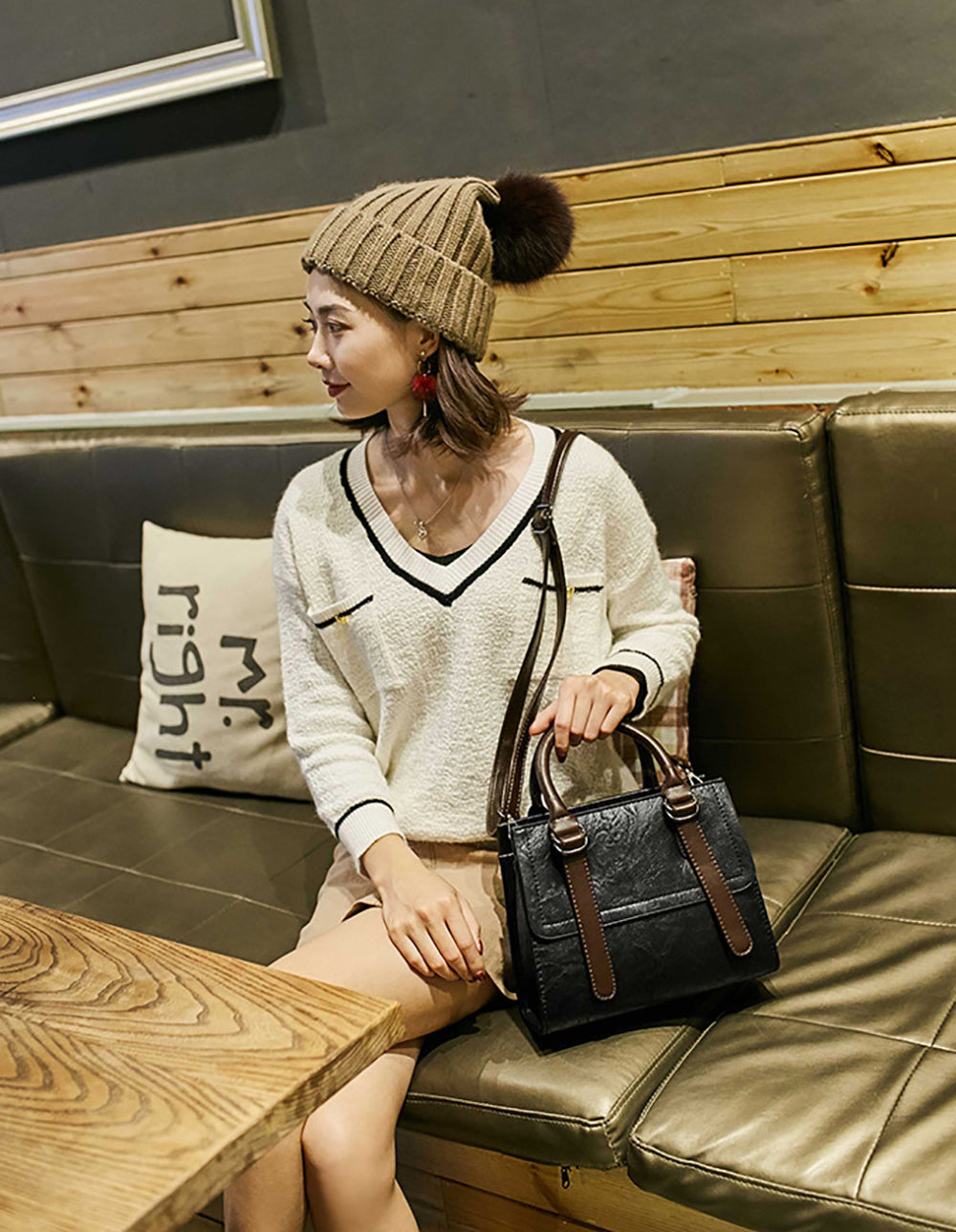 PU Structured Handheld Bag