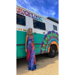 Print Sleeveless Maxi Dress