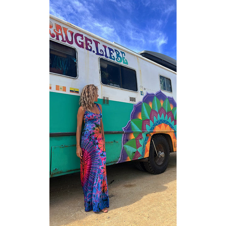 Print Sleeveless Maxi Dress