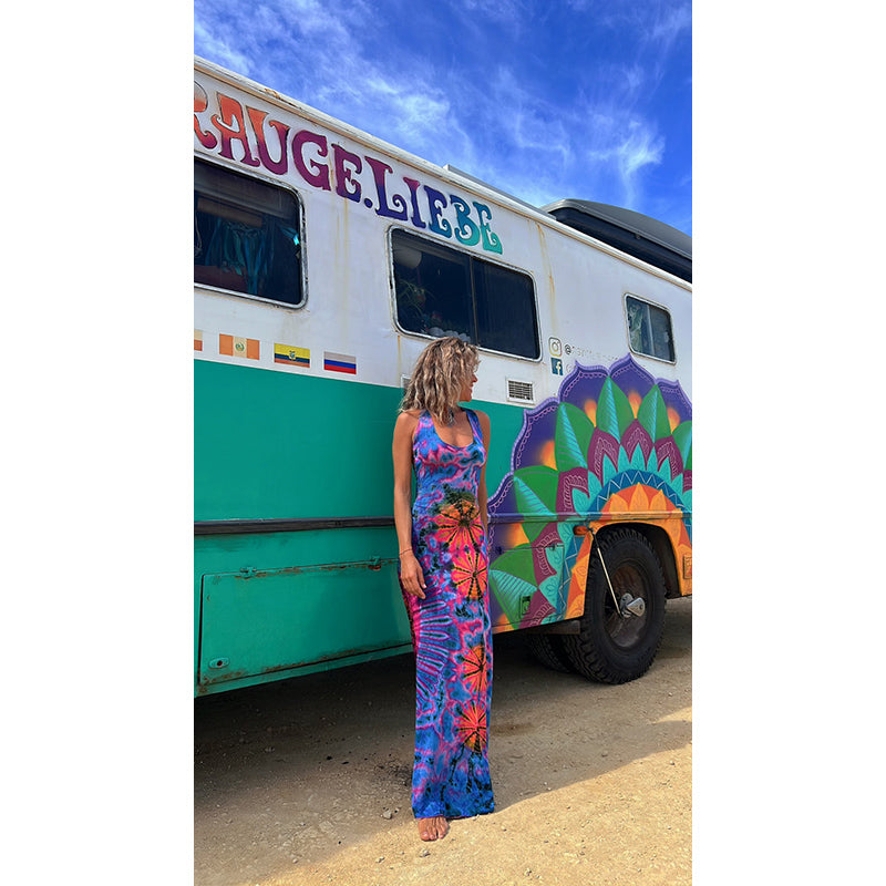Print Sleeveless Maxi Dress
