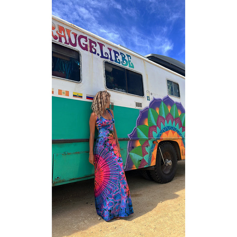 Print Sleeveless Maxi Dress