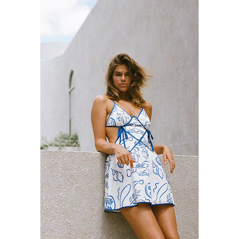 Floral Print A-Line Dress