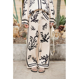 Women Abstract Printed Loose Fit Trousers