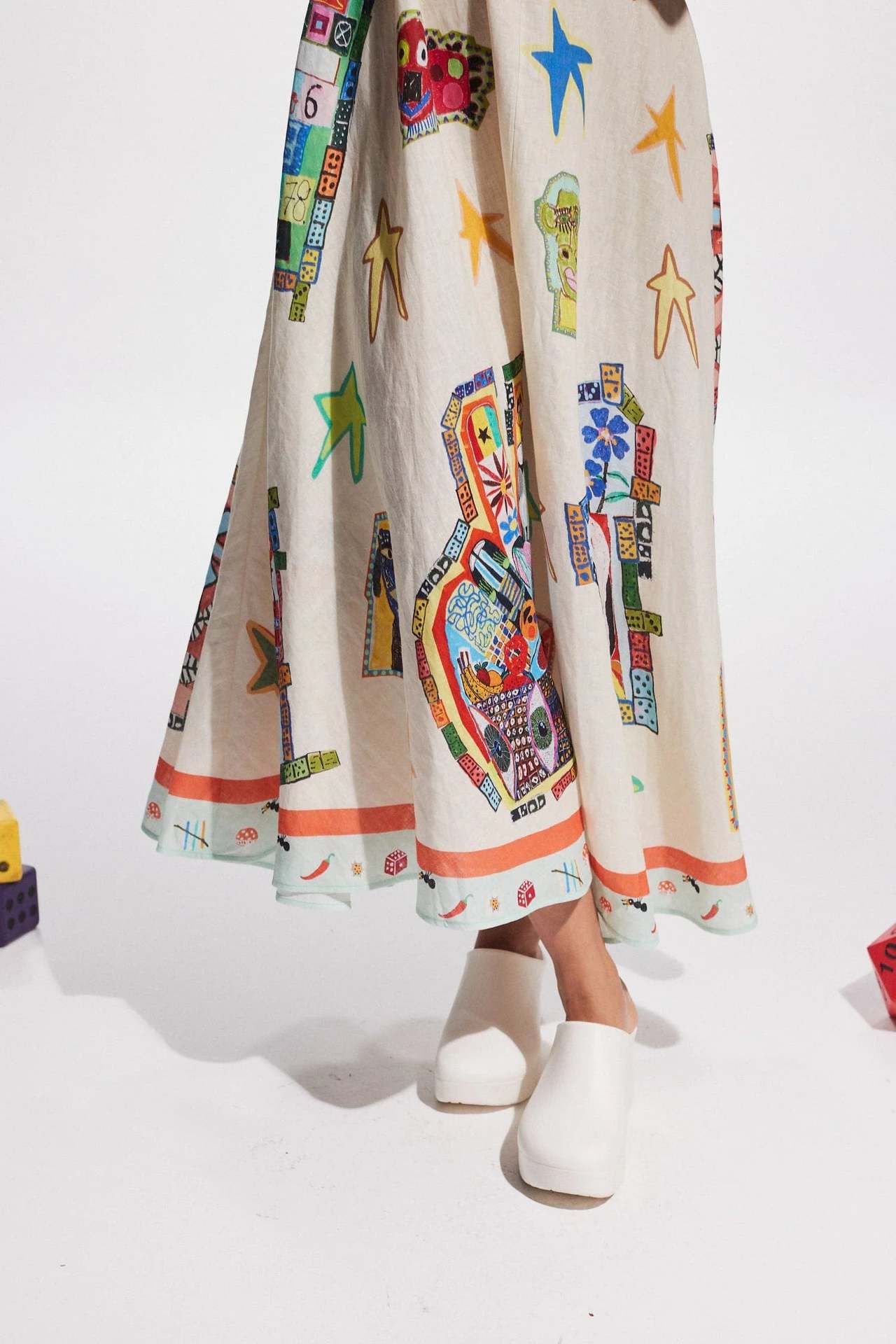Graphic Print Maxi Dress