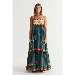 Women Floral Printed Maxi A-Line Dress