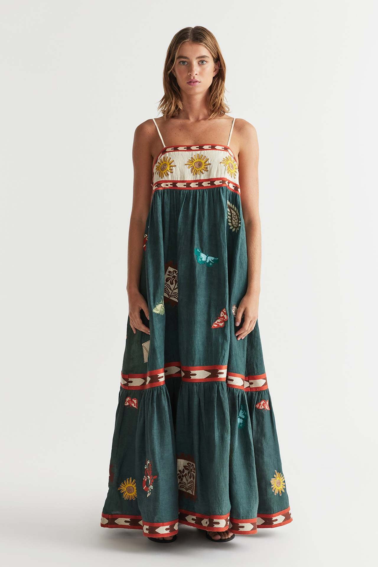 Women Floral Printed Maxi A-Line Dress