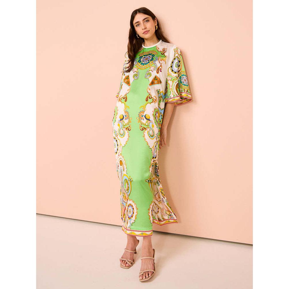 Women Ethnic Motifs Print Maxi Dress