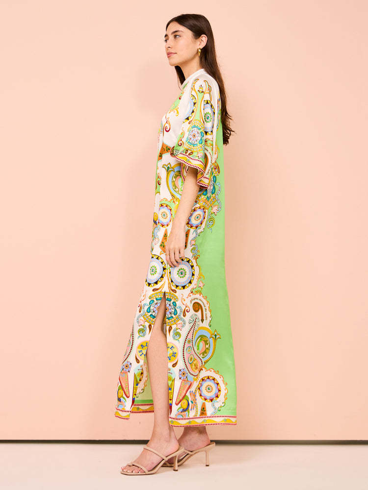 Women Ethnic Motifs Print Maxi Dress