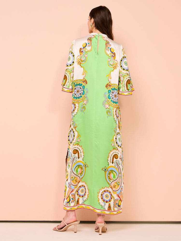 Women Ethnic Motifs Print Maxi Dress