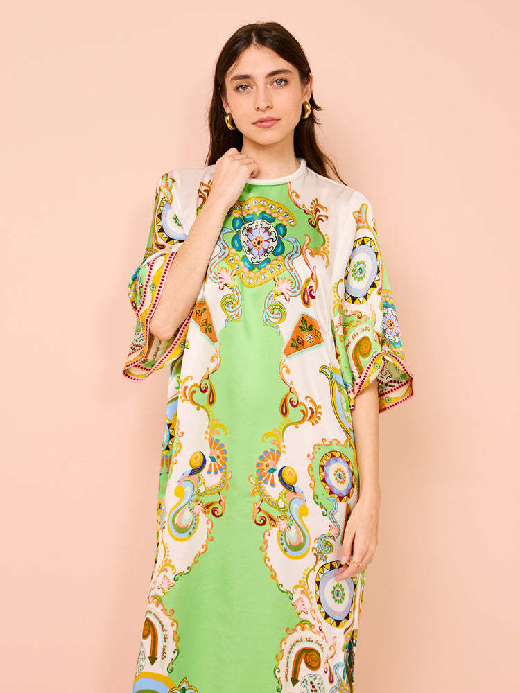 Women Ethnic Motifs Print Maxi Dress