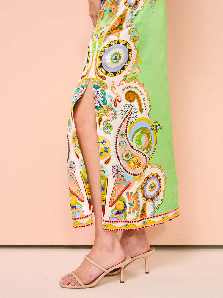 Women Ethnic Motifs Print Maxi Dress