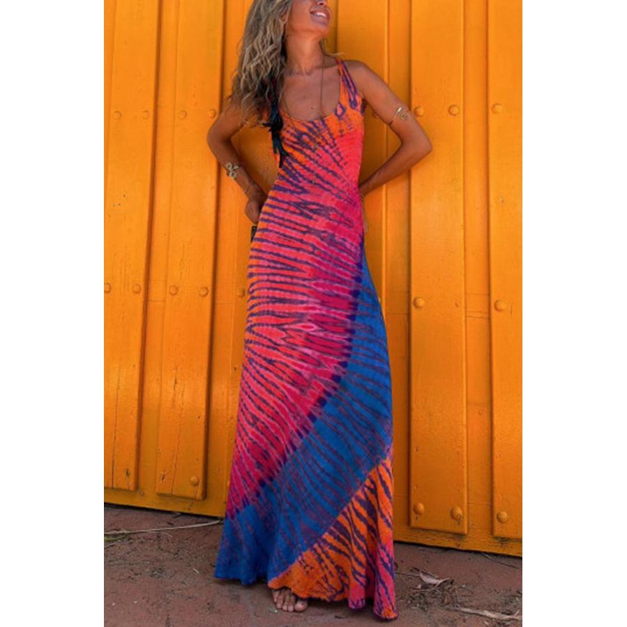 Women Tie and Dye A-Line Holi Dress